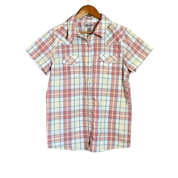 3 for $30! Wrangler short sleeve‎ shirt with  snap buttons - Picture 1 of 8
